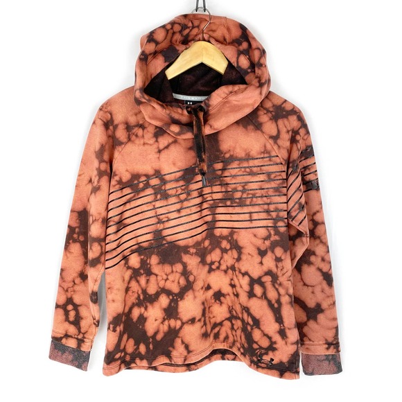 Under Armour Other - Under Armour Hoodie Threadborne Orange Tie Dye M